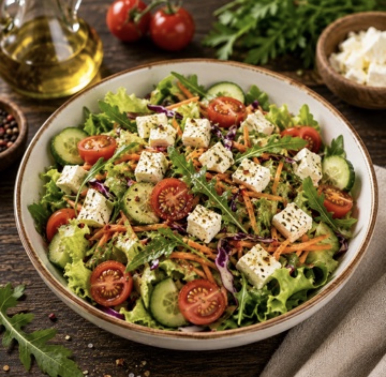 Peynirli Salata